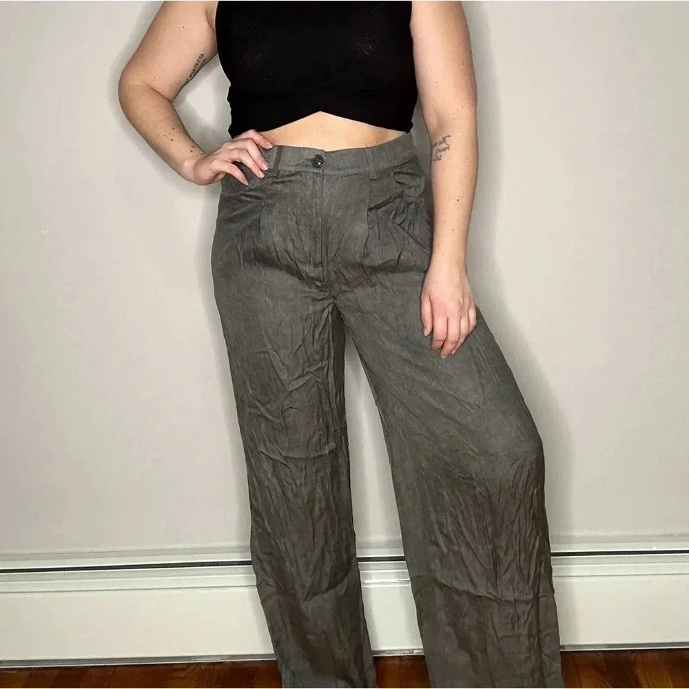 Asos Gray Lightweight Trouser Pants